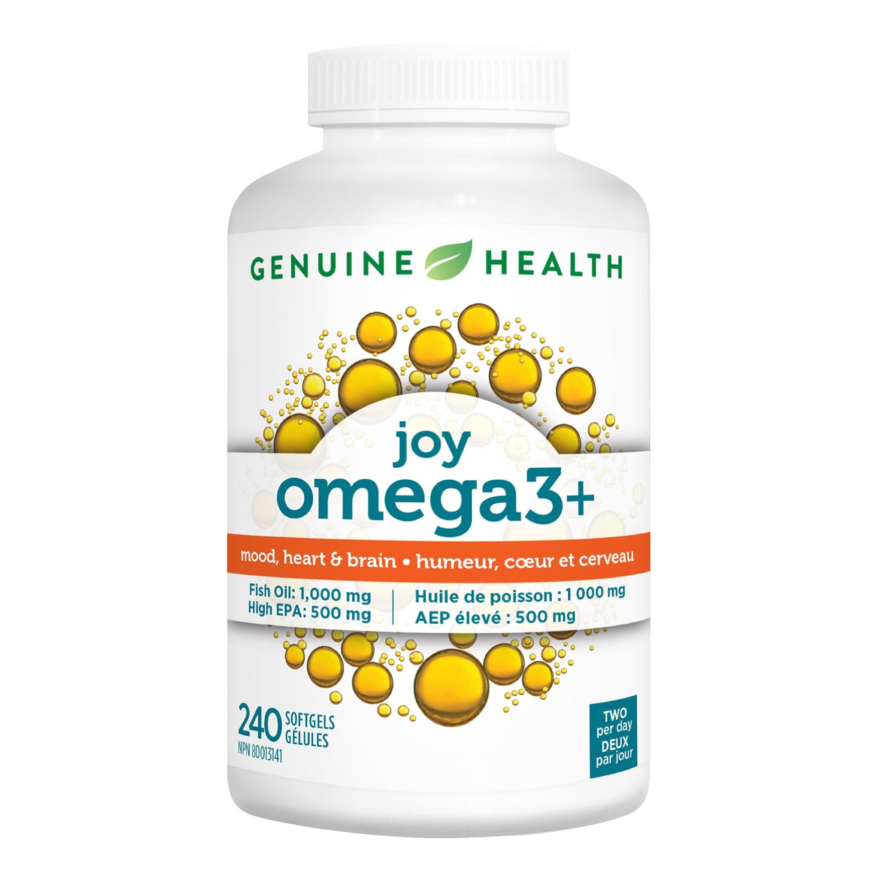 Genuine Health Joy Omega3+ Fish Oil 240 Softgels