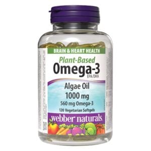 Webber Naturals Algae Omega-3 120 Vegetarian Softgels