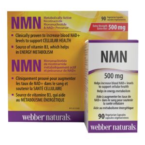 Webber Naturals NMN 500 mg 90 Vegetarian Capsules