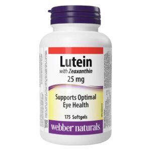 Webber Naturals Lutein 25 mg with Zeaxanthin 5 mg 175 Softgels