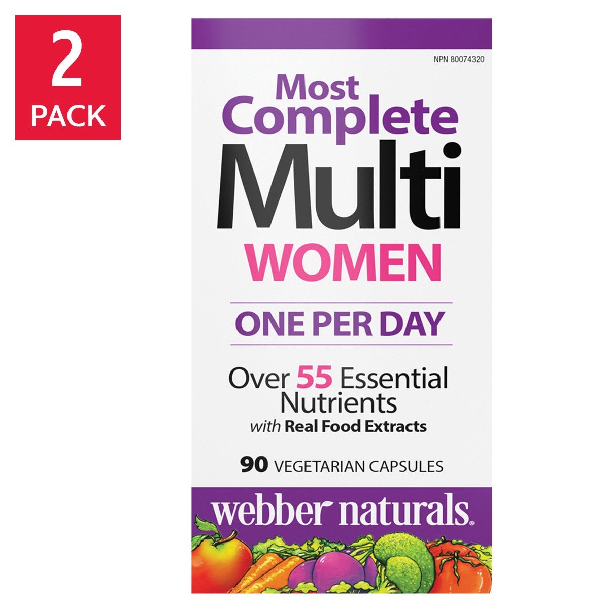 Webber Naturals Women's Most Complete Multi 2 x 90 Vegetarian Capsules