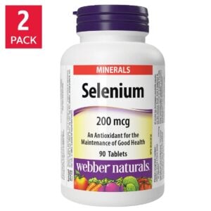 Webber Naturals Selenium 200 mcg 2 x 90 Tablets