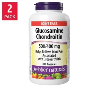 Webber Naturals Glucosamine & Chondroitin Sulfate 2 x 300 Capsules