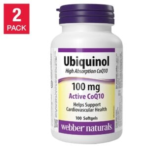 Webber Naturals Ubiquinol 100 mg 2 x 100 Softgels