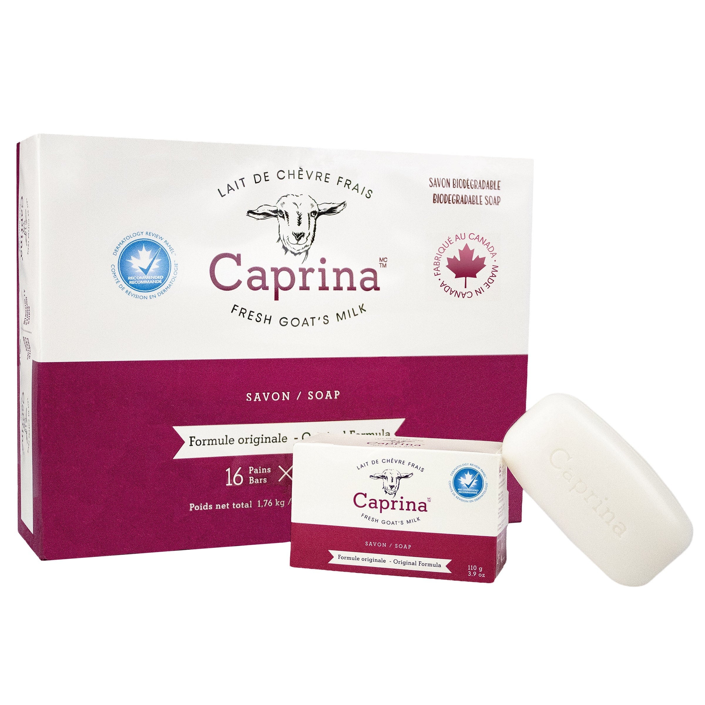 Caprina Goat Milk Soap 16 x 110 g