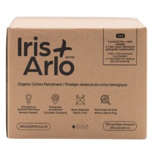 Iris + Arlo Organic Cotton Regular Pantyliners 250 Count
