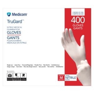 TruGard Nitrile Medical Examination Gloves Medium 2 x 200 (400 Gloves)