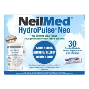 NeilMed HydroPulse Neo Nasal Irrigation System with 30 Sinus Rinse Packets