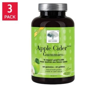 New Nordic Apple Cider Gummies 3 x 60 Gummies
