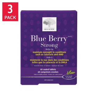 New Nordic Blue Berry Strong 3 x 60 Tablets