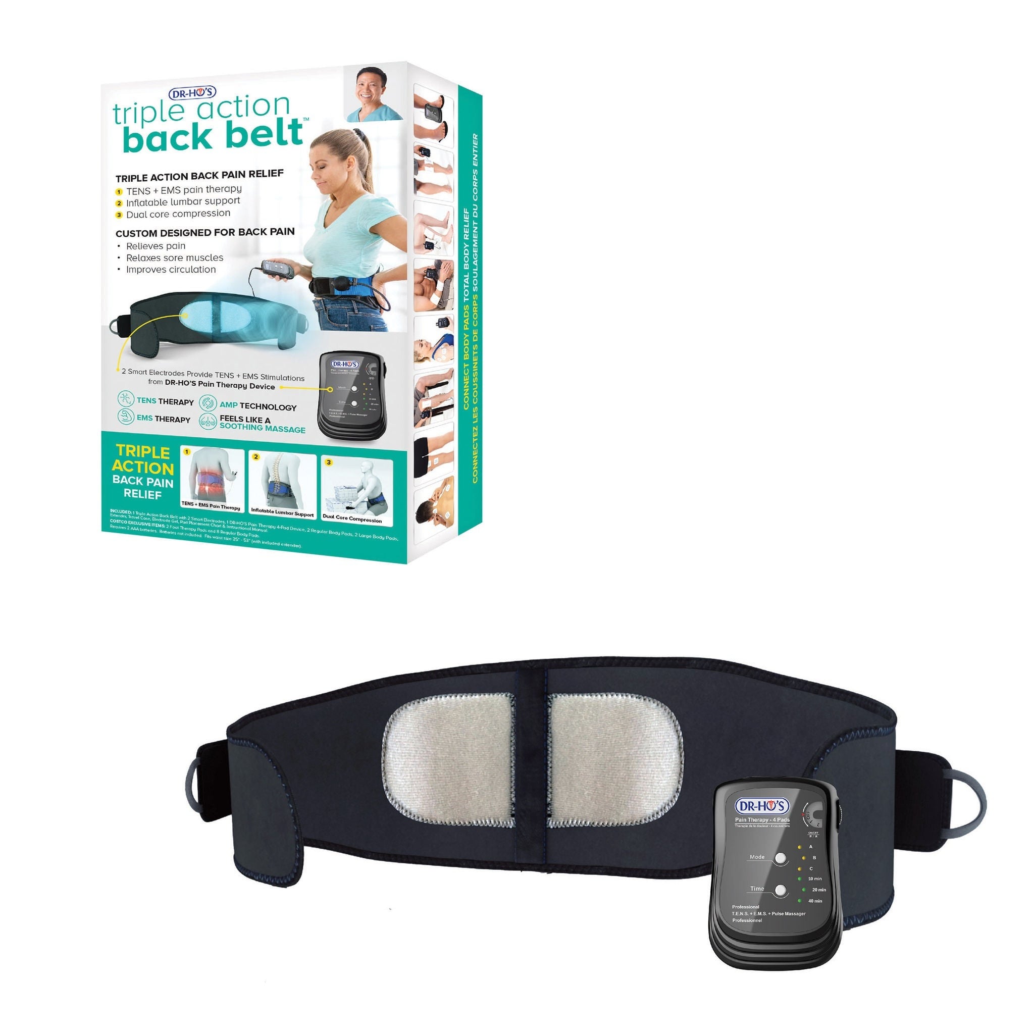 Dr-Ho's Triple Action Back Belt TENS