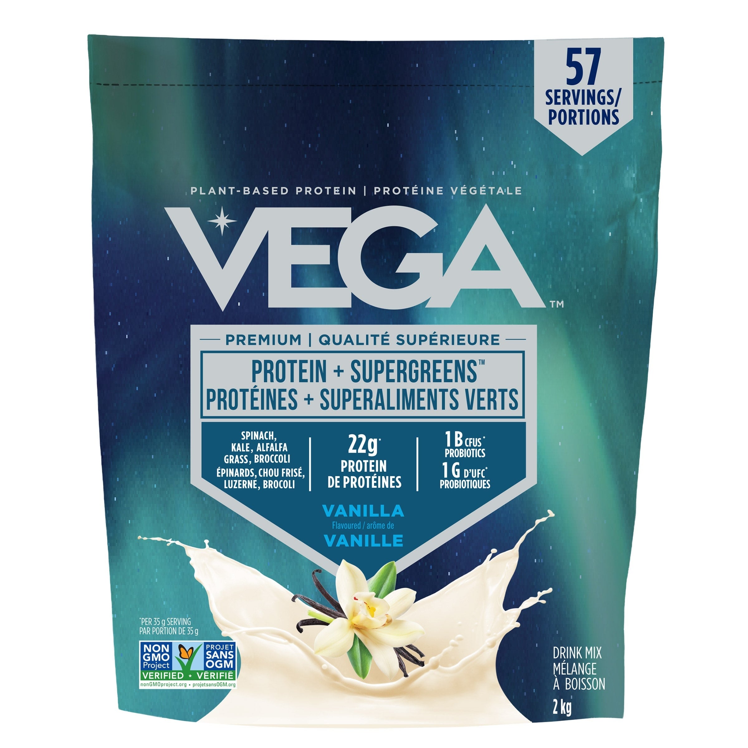 Vega Protein + Supergreens Vanilla 2 kg