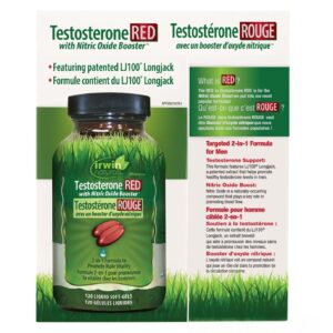 Irwin Naturals Testosterone RED with Nitric Oxide Booster 120 Softgels