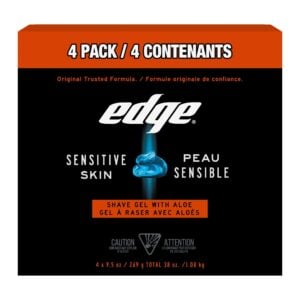 Edge Sensitive Skin Shave Gel with Aloe 4 x 269 g