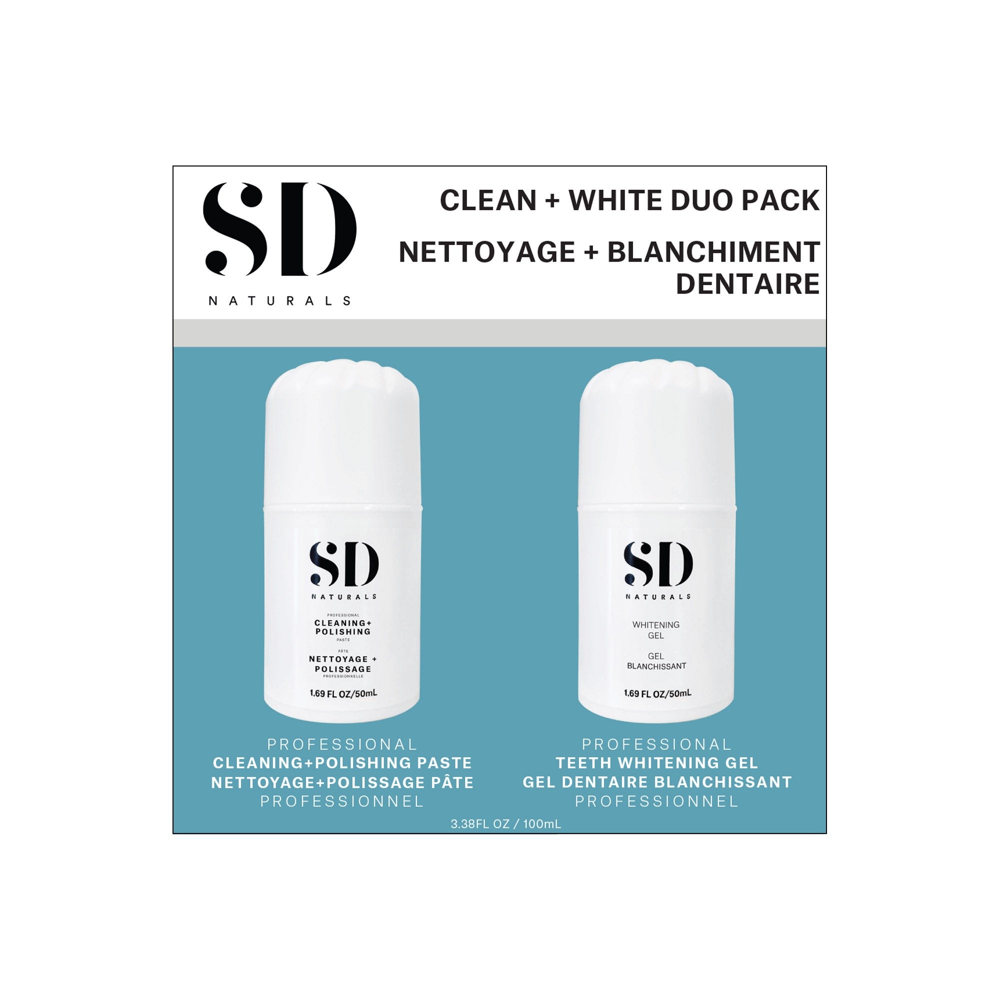 Spa Dent Naturals Clean + White Duo Pack 2 x 50 mL
