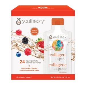 Youtheory Collagen Liquid Berry 24 x 30 mL Packets