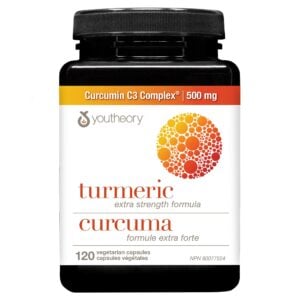 Youtheory Turmeric Extra Strength 500 mg 120 Vegetarian Capsules