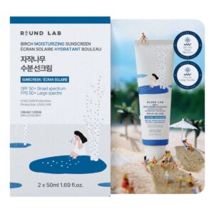 Round Lab Birch Moisturizing Sunscreen SPF 50+ 2 x 50 mL