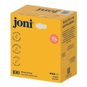 joni Bamboo Regular Pads with Wings 100 Count