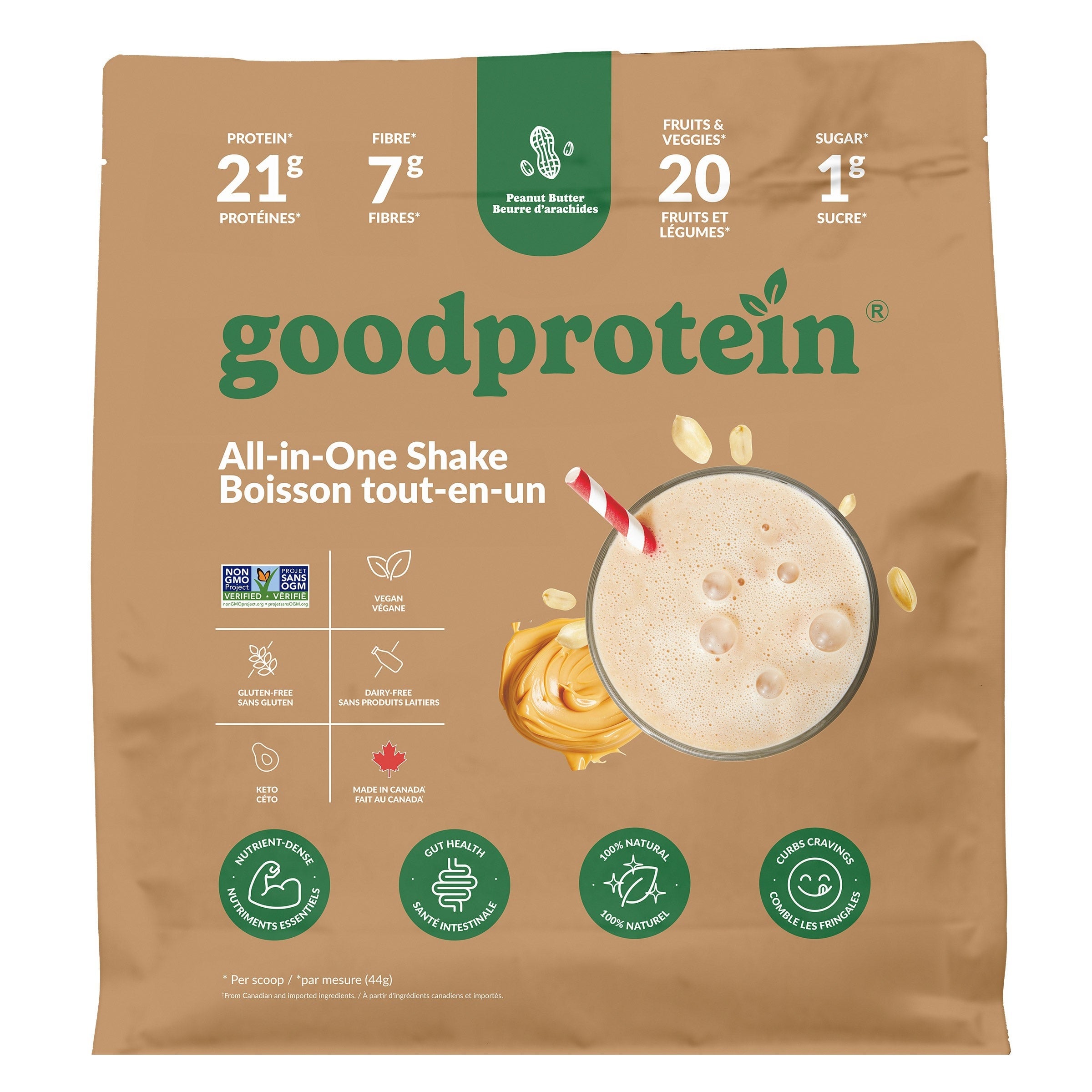 Good Protein Peanut Butter All-in-One Protein Shake Powder 2 kg